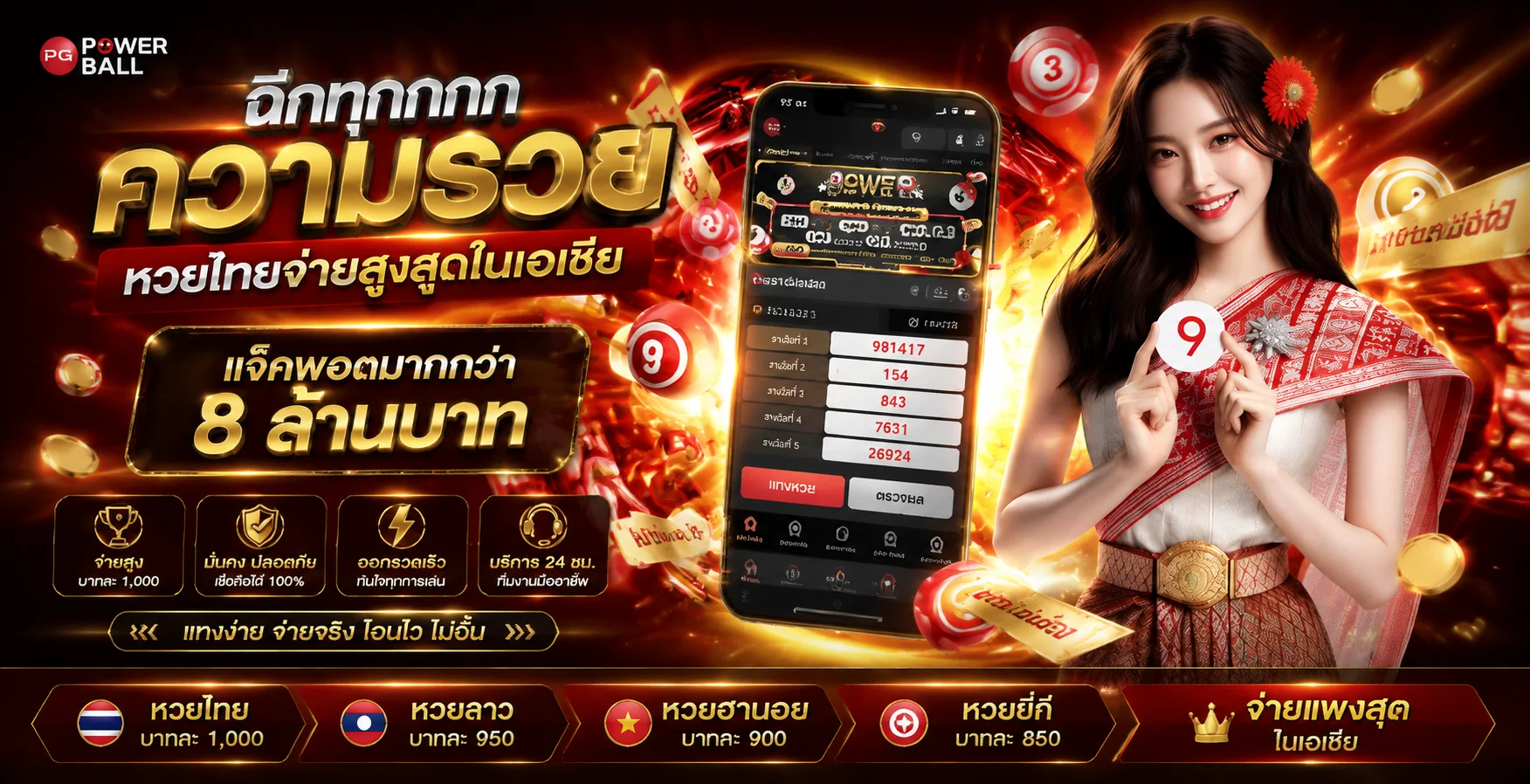 หวยออนไลน์ LUKWIN88 แทงหวยจ่ายเต็มไม่อั้น